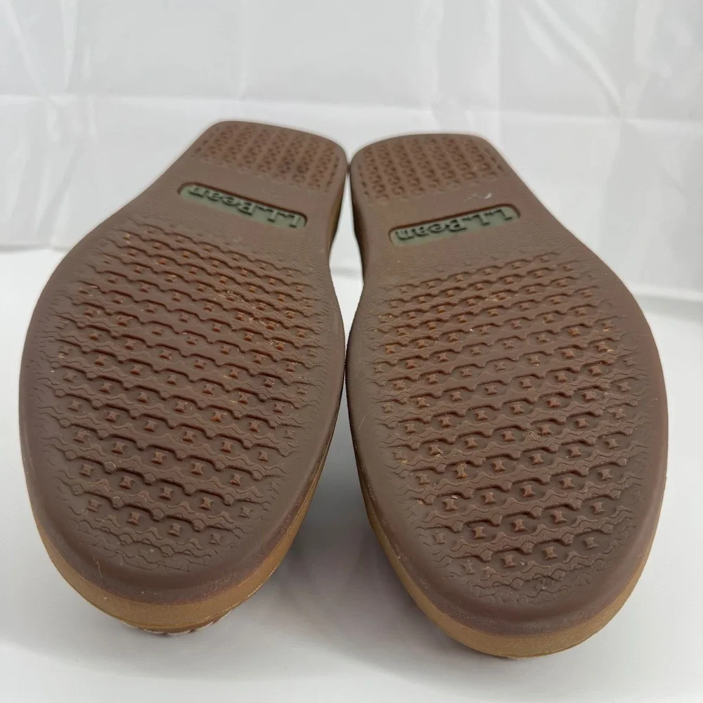 L.L.Bean Chukka Boots Mens 11 Brown Leather Plaid Lined Moc Toe 504638